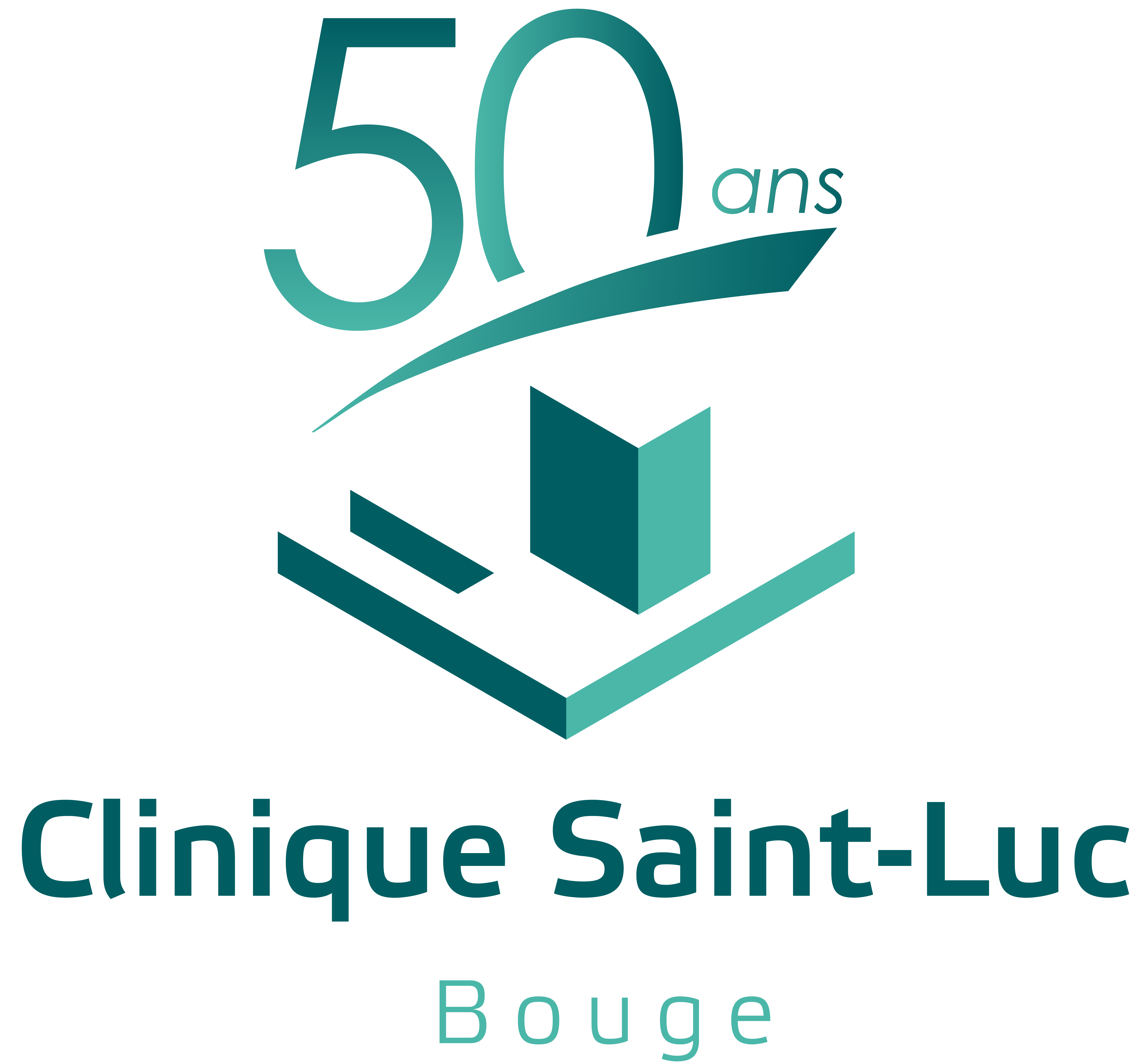 Logo 50 ans Clinique Saint-Luc Bouge
