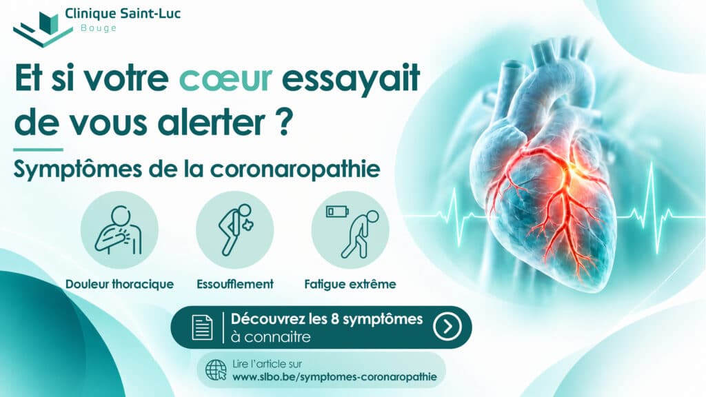 Symptômes de la coronaropathie – Clinique Saint-Luc Bouge à Namur